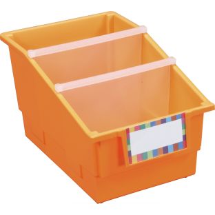 Really Good Stuff® 4-Pack Single-Color Chapter Book Library Bins™ With Dividers Really Good Stuff® 4-Pack Single-Color Chapter Book Library Bins™ With Dividers