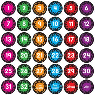Really Good Stuff® EZ Stick™ Classroom Line-Up Helpers - 36 decals