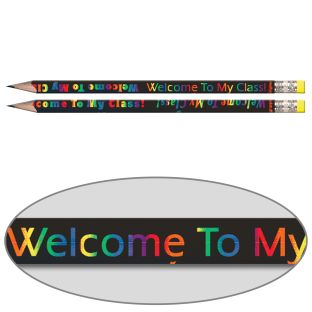 Welcome To My Class Pencils - Sharpened - 12 sharpened pencils
