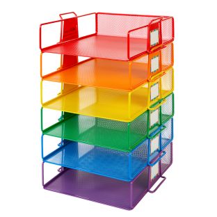 Really Good Stuff® Stackable Letter-Size Wire Rack™ - 6 Colors Really Good Stuff® Stackable Letter-Size Wire Rack™ - 6 Colors