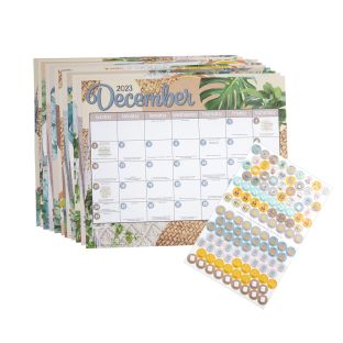 Really Good Stuff® Boho Monthly Calendar Pages and Stickers 2023-2024 Double Sided Really Good Stuff® Boho Monthly Calendar Pages and Stickers 2023-2024 Double Sided